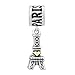 Mel Crouch Romantic Paris Eiffel Tower London Big Ben the Leaning Tower of Pisa The Roman Colosseum Charms Heart Love Charm Beads (Paris Eiffel Tower)