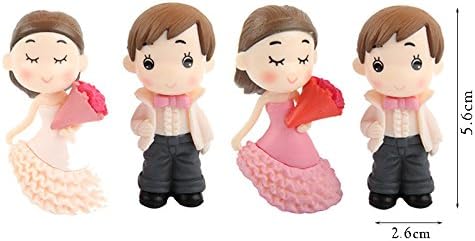 Home Garden Decor Couple Figurines Miniatures Fairy Garden Resin Crafts Decoration