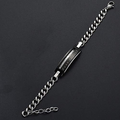 LBZDR Bracelets Gaoge letter diamond My only love titanium steel romantic couple braceletBracelet