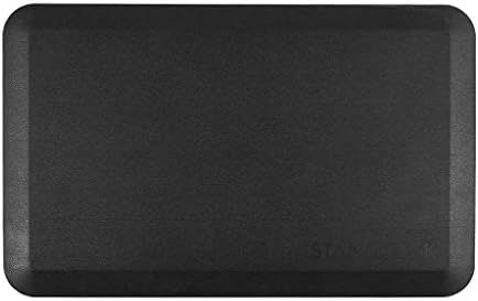 Premium Anti-Fatigue Standing Mat By StandDesk - Non-Toxic Comfort Foam - Non-Slip, Eco-Friendly, Ergonomic, All Purpose Comfort Mat For Offices, Kitchens, Bathrooms, Pets (39" x 20", Black)