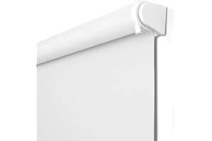 NUTRO CHILL Roller Window Blinds, Blackout Shades for Indoor Windows with Thermal Insulated, UV Protection Roll Down Blackout Blinds for Home and Office (29" W x 68" L, White)