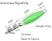 Luminous Squid Jig Hooks Stainless Steel Needles Fluorescent Fishing Cuttlefish Sleeve Squid Jig Baits Night Fishing Saltwater Lures Glow Squid Catcher Hard Baits (4pcs)