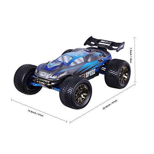 DBXMFZW 2.4g drahtlose Hochgeschwindigkeits-Fernbedienung Fernbedienung Auto Wasserdichte Bigfoot-Monster RC-Lkw… – Bild 7