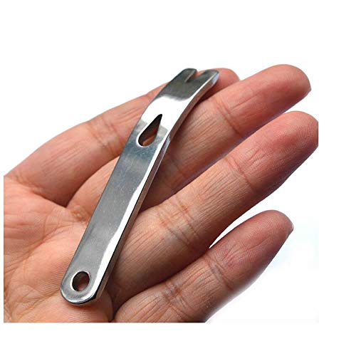 RONRONS 5 Pack Mini Stainless Steel Pocket Pry Bar Crowbar Multifunction EDC Tool Survival Opener