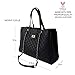 Chavon Laptop Messenger & Shoulder Bags 15.6 inch Tote Handbag Premium Top Handle Satchel Quilted Travel Bag Oversized Briefcase