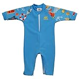 Nozone Fiji Sun Protective Baby Swimsuit in Aqua/Arthur, 0-6 months