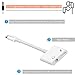WOPOW 2 in 1 Lightning To 3.5mm Headphone Jack Adapter Cable for iPhone 7/7 Plus Charging and Listening Music