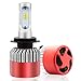 Rigidhorse H7 LED Headlight Bulb with Conversion Kit High Beam Lighting Pattern 84W 8000LM 6500K Cool White Headlamp