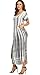 GRECERELLE Womwen's Casual Maxi Short Sleeve Split Tie Dye Long Dress