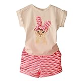 PanDaDa Girls Shorts Clothing Sets Short Sleeve T-shirt Kids Cat Print Plaids