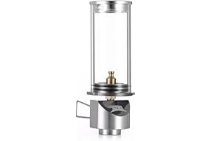 BRS Gas Lantern Dreamlike Candle Lamp Outdoor Portable Tent Lamp Glass Mantle Lantern (1pc)