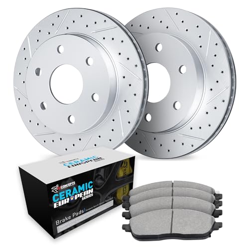 R1 Concepts Front Brake Kit Fits 2008-2011 Nissan Pathfinder| Euro Ceramic Brak…
