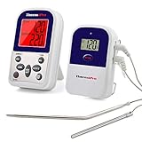 ThermoPro TP12 Wireless Digital Meat Thermometer For Grilling Oven Smoker BBQ Grill Thermometer With Dual Probe, 300 Feet Range