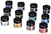 Jacquard Pearl Ex Pigment Series, 12 Color Set, 3 Gram Jars Powder for Epoxy Resin, Watercolors, Calligraphy Ink