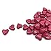 TizzyToy Sealing Wax, [Gold and Wine Red Available], Botokon 150 Pieces Heart Shape Sealing Wax Beads Sticks with a Wax Melting Spoon and 2 Pieces Candles for Wax Seal Stamp (Wine Red)
