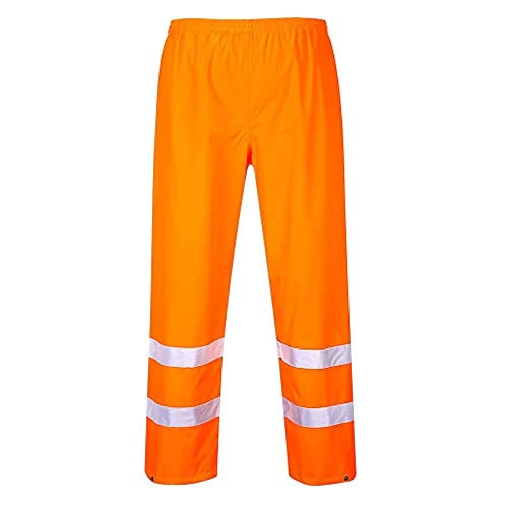 Portwest Hi-Vis Traffic Trouser, Size: L, Colour: Orange, S480ORRL