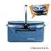 Beckworth & Co. SmartFold Picnic Basket - Foldable Collapsible Insulated Picnic Basket 32L - Blue