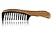 Unique Gift - Olina No Static Handmade Premium Quality Natural Black Ox Horn & Green Sandal Wood Comb with Natural Wood Aromatic Smell (Wide-tooth, Black Ox Horn & Green Sandal Wood)