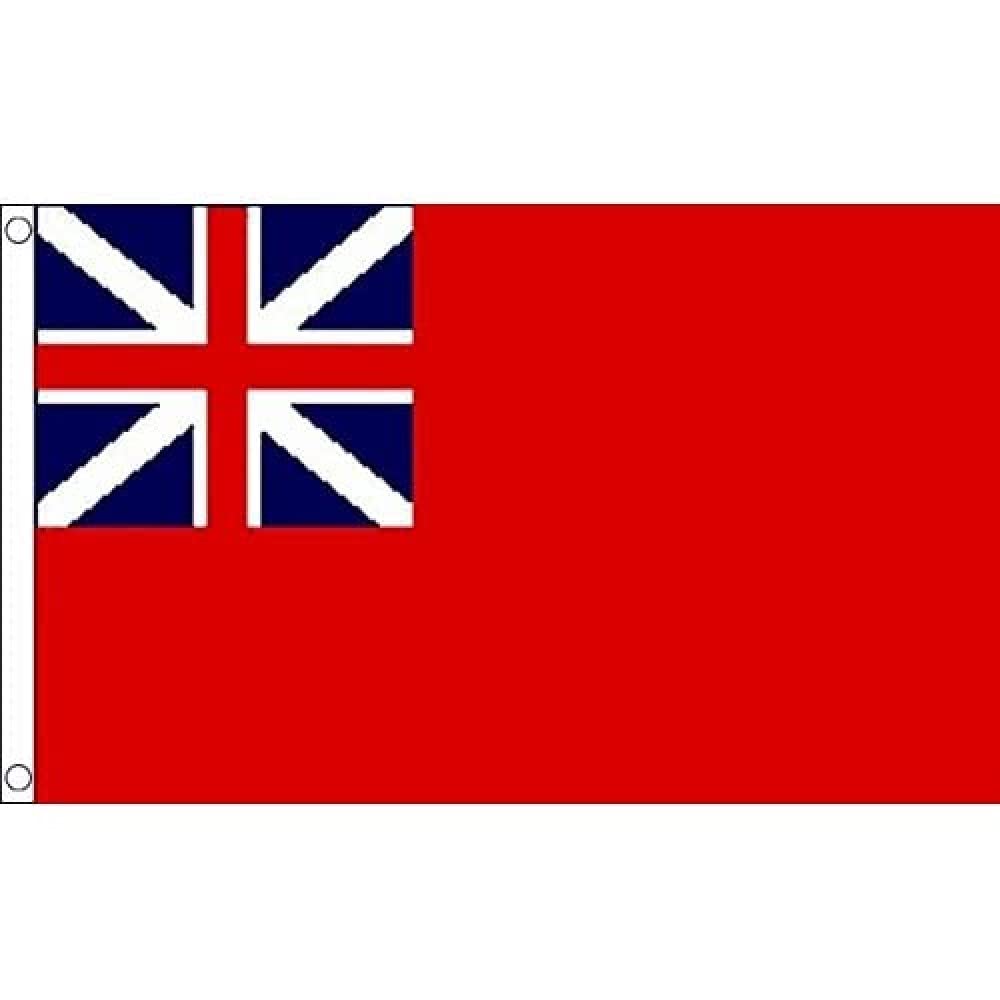 AZ FLAG - Red Ensign Colonial Flag - 3x5 Ft - 100D Polyester Bristish Historic Banner with Two Metal Grommets - Fade Resistant - Vivid Colors - 3' x 5' Feet - 150x90 Cm