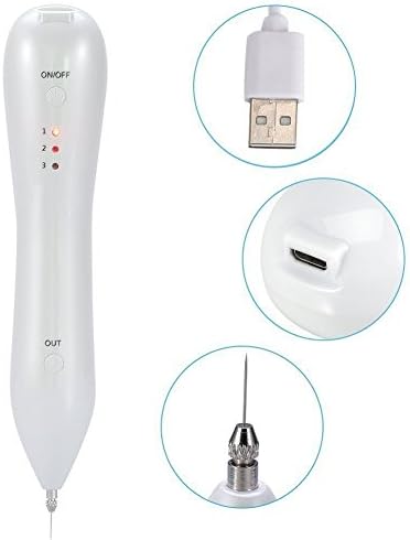 Mole Removal Sweep Spot Pen Kit, Portable USB Charging Professional Frechkle Remover Device For Skin with Dark Spot Tattoo Nevus Speckle Skin Tag Pigmentation Birth Mark