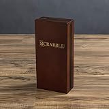 WS Game Company Scrabble Deluxe Travel Edition - Wood Case, Foldable Board, view 2