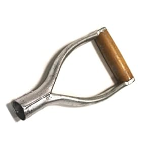 METAL D-SHAFT REPLACEMENT WOODEN HANDLE TOP GARDEN SHOVEL SPADE FORK