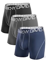 DAVID ARCHY Mens Underwear Mesh Quick Dry Boxer