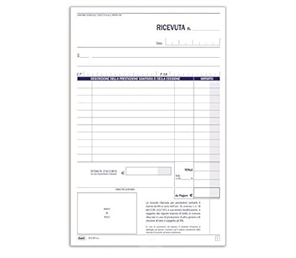 Buffetti Du165470000 Ricevute Sanitarie