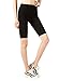 JP Womens Cotton Spandex Boyshort Yoga Bike Shorts (Medium, Black)
