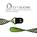 Ostart 38mm Replacement Band/Strap for Apple Watch Nike+, Sport Soft Silicone Wrist Strap with Ventilation Holes for iWatch Series 1 2,M/L Size(Black+Green)