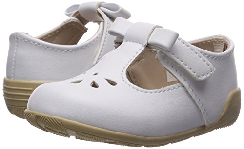 Baby Deer Girls' 0006081 Mary Jane Flat, White, 5 Child US Toddler