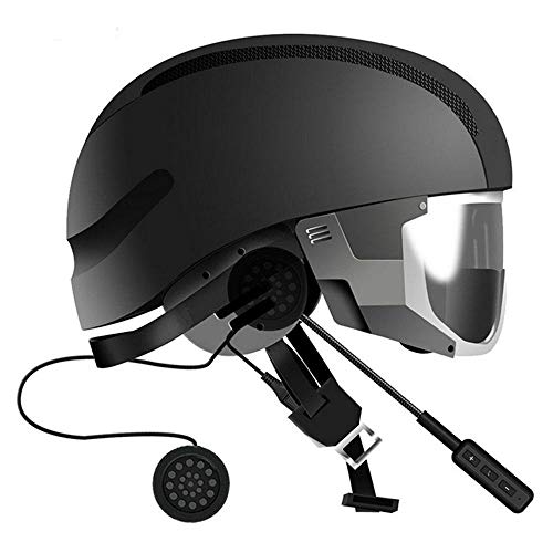 Motorcycle Helmet Headset, LEEGOAL Wireless Stereo Motorcycle Bluetooth 4.1 Helmet Headset, Wide Compatibility 8 Hours Working Time Bicycle Helmet Headphones with Hands-Free Speakers (1#)