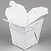 16 oz. / 1 Pint White Chinese / Asian Paper Take-Out Container with Wire Handle by MT Products - (45 Pieces)