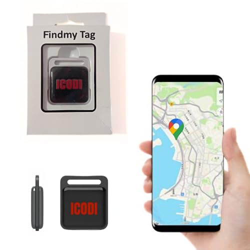 ICODI GPS Locator for Car without SIM Card without Distance Limit without Subscription, 1 Year Battery, Android and iOS, Waterproof IP67 Bluetooth Tracker Motorcycle, Children, Elderly and Objects