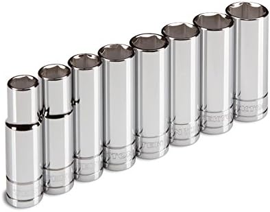 TEKTON 9-pc. 1/2in Drive Deepwell Socket Set (Metric) - 1260