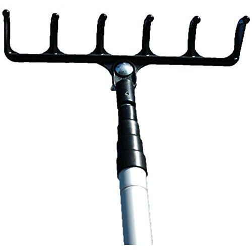 JTD Enterprises 18-Feet Big Rake Ball Golf Ball Retriever with Dual Action Head Design