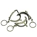 Housweety 5PCs Metal Purse Bag Frame Kiss Clasp Lock Bronze Tone 5cm x4cm