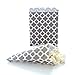 Silver Wedding Candy Bags, Decorative Paper Bags, Party Goody Treat Bags (100 Pack) - Grey Striped, Spanish Tile, Polka Dot & Chevron Bags