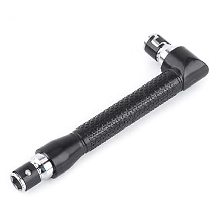 Leoie L-Shape Double Side 1/4 Inch Hex Socket Torque Wrench Universal for Screwdriver Bits Hand Tool Ratchet Wrench Tools