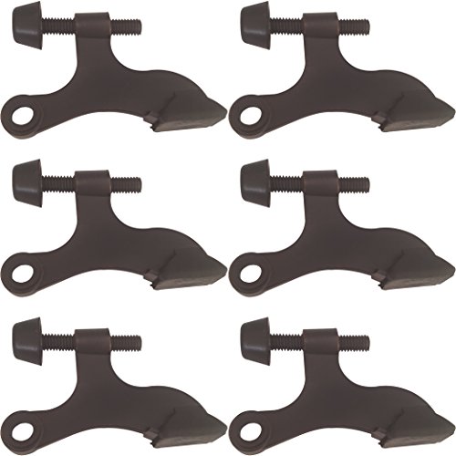 image for Hinge Pin Door Stops Oil Rubbed Bronze With Rubber Tips GUARANTEED FOR