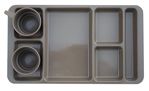 BootYo!Camp Tray- 3pc Meal Tray with Cup & Bowl BPA Free Made in USA