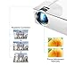 Projector, Queretek Video Projector 2800Lux WiFi Direct, HD Projector Mini Home Theater Projector Support 1080P, with HDMI Cable USB VGA AV, Compatible Laptop Tablet Smartphone Amazon Fire TV Stickthumb 2