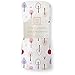 SwaddleDesigns Marquisette Swaddling Blanket, Premium Cotton Muslin, Very Berry Cute and Calm