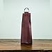 Viski Admiral Brown Leather Wine Tote, Carrier for Single Bottle