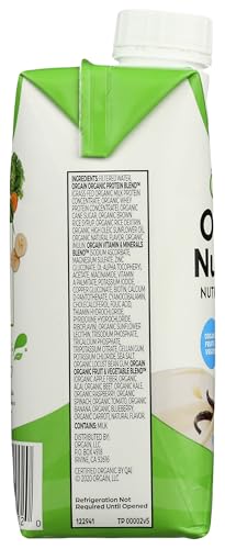 ORGAIN, NUTRI SHAKE SWEET VANILLA BEAN ORGANIC, 11 FL OZ