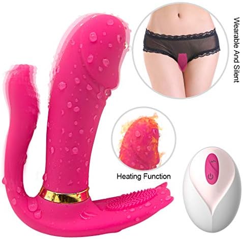 Quiet 9 Frequency Wearable Heating Triple Mssager G-Stimulator Remote Control for Women