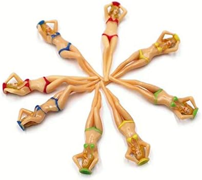 ZEXIN 6Pcs Funny Bikini Girl Golf Tees Golfer Gift Pin-up Golf PracticeLady Golf Tee Golf Accessories