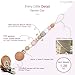 O'MySummer Modern Pacifier Clip for Baby｜Natural Beech Wood & 100% BPA Free Silicone Beads｜Universal fits Bibs, Nuk, Tommee Tippee and Avent｜Binky Holder for Infant Newborn Girls Boys(Royal Pink)