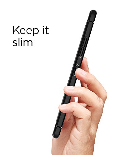 Spigen [Rugged Armor Funda LG G7 ThinQ con Absorción de Choque (2018) - Negro - Imagen 7