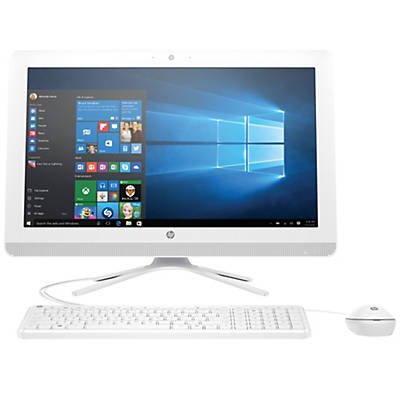 HP 22 Inch Full HD IPS All-in-One Desktop Computer, Intel Quad Core Pentium J3710 1.6GHz, 4GB DDR3 RAM, 1TB HDD, USB 3.0, HDMI, Webcam, Wifi, DVDRW, Bluetooth, Windows 10 (Certified Refurbished)